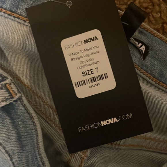 V Nice To Meet You Straight Leg Jeans 